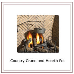 Napoleon (CP) Fireplace Country Crane and Hearth Pot