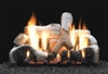 LS-B2 Birch Ceramic Fiber Log Set with Slope Glaze Burner by White Mountain