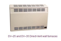 Mid-Size DV-25 25,000 BTU (Direct Vent) Wall Furnace by Empire Heating Systems
