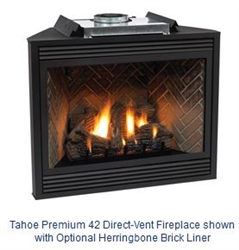 DVD42FP30 - 42" Tahoe Premium (Direct Vent) Fireplace by White Mountain