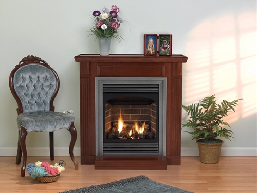 VFP24-FP -Vail 24" (Vent Free) Fireplace w/Slope Glaze Burner by White Mountain